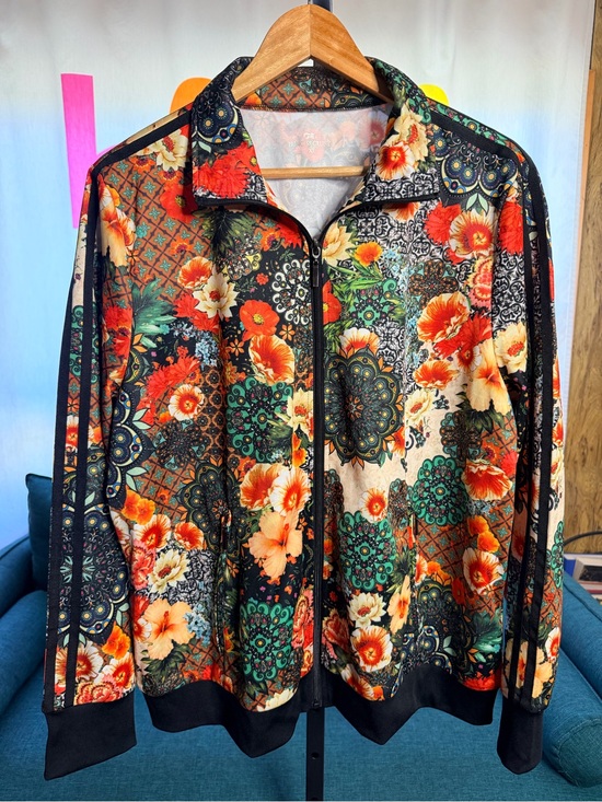 Princess Cruises Tops - Princess Cruises Floral Mosaic Zip-Up Track Jacket - Vibrant Multi NWOT